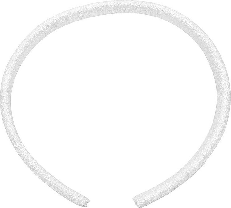T5BRTWHT Door Jamb Vinyl Windlace; Bright White; Snap On Double Lip Style; 20 Foot Roll