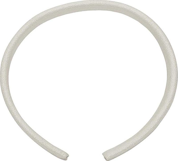 T5WHITE Door Jamb Vinyl Windlace; Lt Parchment, Off White; Snap On Double Lip Style; 20 Foot Length
