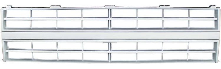 T70050 1985-88 Chevrolet Truck; Grill; Single Headlamps; Emblem Delete; Argent