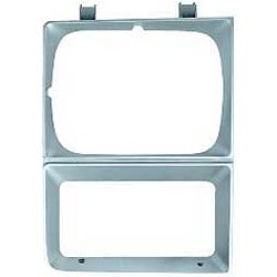 T70073 1983-84 Chevrolet; GMC; Pickup; Blazer; Jimmy; Suburban; Headlamp Bezel; Single Headlamp; Argent Silver; RH, Passenger Si