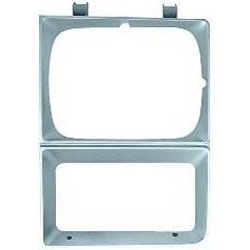 T70074 1983-84 Chevrolet; GMC; Pickup; Blazer; Jimmy; Suburban; Headlamp Bezel; Single Headlamp; Argent Silver; LH, Driver Side