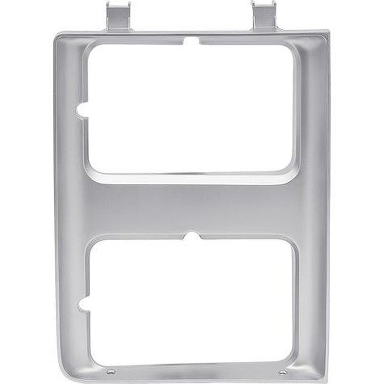 T70077 1985-88 Chevrolet, GMC Truck, SUV ; Headlamp Bezel; w/Dual Headlamps, Chrome Grill; Silver; RH