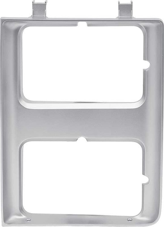 T70078 1985-88 Chevrolet/GMC Truck/SUV; Headlamp Bezel; With Dual Headlamps; With Chrome Grill; Silver; LH