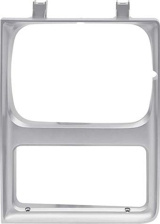 T70080 Headlamp Bezel; 1985-88 Chevrolet/GMC Truck/SUV; Single Headlamps; Without Chrome Grill; Silver; LH