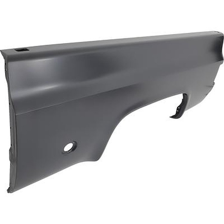 T70217R Bed Side Panel 1973-78 Chey, GMC Fleetside Pickup; 6.5' Short; with Round Fuel Door; LH Drivers Side