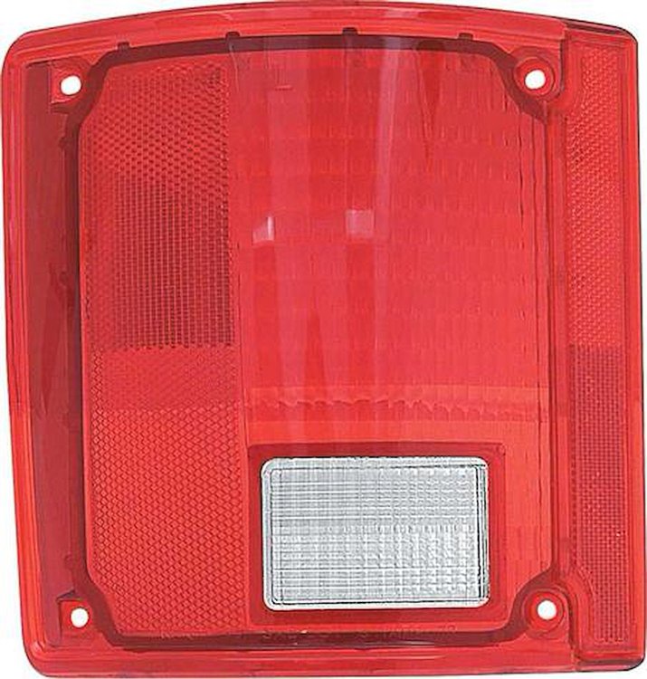 T70265 1973-91 Chevrolet, GMC Truck; Tail Light Lens; w/o Chrome Trim; Driver Side