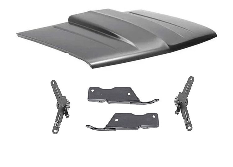 T70312K 2 in. Rise Cowl Induction Hood Kit for 1988-00 Chevy/GMC Trucks, Blazer, Jimmy, Tahoe, Yukon