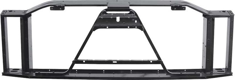 T70354 1999-02 Silverado, Sierra 1500; Radiator Support; Stamped Steel; For Models With Gasoline Engines
