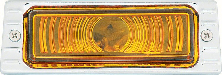 T70454 Park Lamp Assembly-1947-53 Chevrolet Truck; 6 Volt; Amber Lens