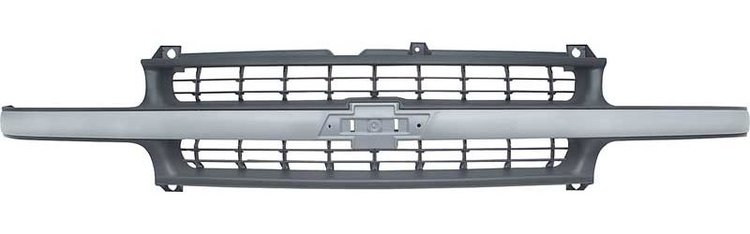 T70457 1999-06 Chevrolet GMT800 Series Truck, SUV; Front Grill; Argent Silver and Black