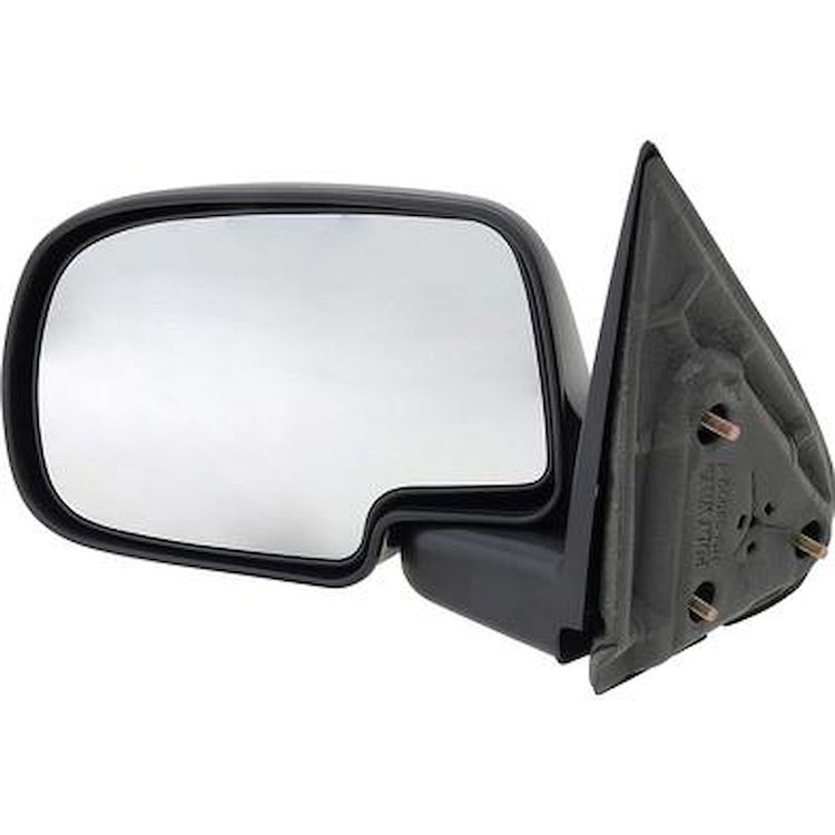 T70534 Manual Mirror; 1999-07 Chevrolet, GMC Truck, 2000-06 Suburban, Tahoe, Yukon, 2002-06 Avalanche, Escalade; Black