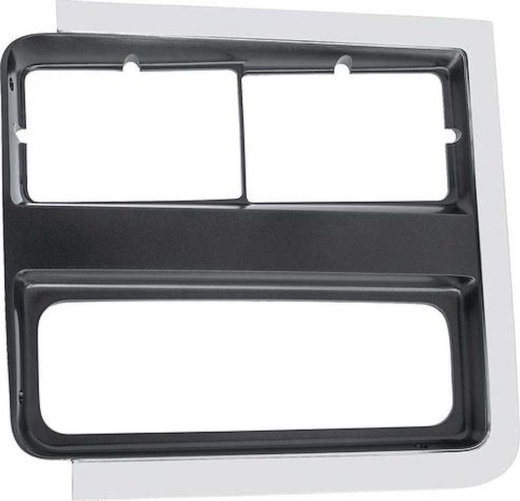 T70551 1989-91 GMC Pickup, Jimmy, Suburban; Headlamp Bezel; w/Dual Headlamps; Drivers Side