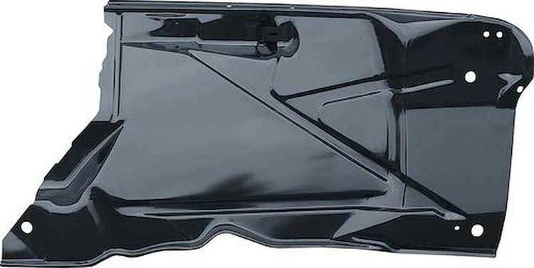 T70654 1958-59 Chevrolet, GMC Truck; Inner Fender Skirt; Drivers Side; EDP Coated