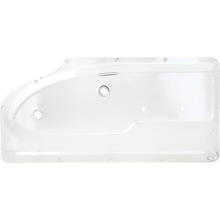 T70714C 1960-63 Chevrolet, GMC Pickup, Suburban; Interior Door Panel; Stamped Steel; Chrome; RH Passenger Side