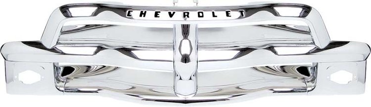 T70739 Chrome Front Grille Assembly for 1954-1955 Chevy Trucks
