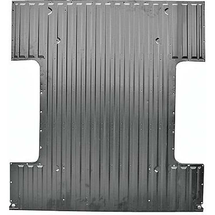 T70944B Full Bed Floor Panel; 1967-72 Chevy, GMC Pickup Shortbed; Fleetside; with Bracing; 6.5'; for Stock Tubs; Premier Quality