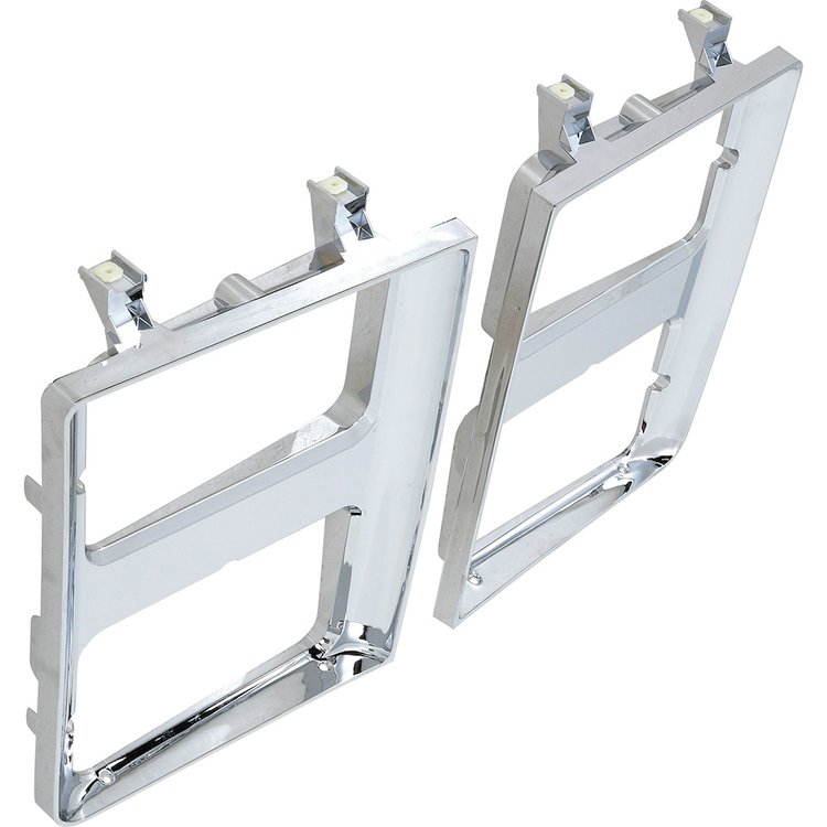 T71105 1985-88 Chevrolet/GMC Truck/SUV; Headlamp Bezel; With Dual Headlamps; Chrome Grill; Pair