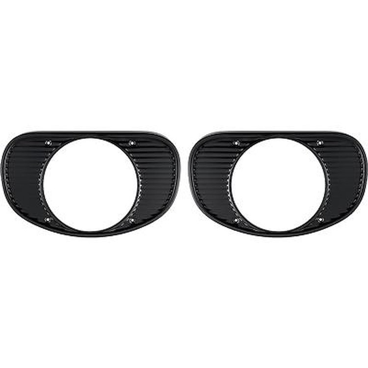 T71140 1962 Chevrolet Truck; Suburban; Headlamp Bezels; Black; LH and RH