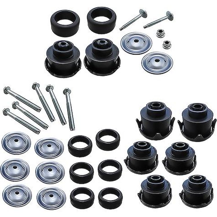 T71219 1988-98 Chevy/GMC C/K GMT400 Series Pickup; Body Mount Set; Extended Cab; 8 Bushings; 34 Total Pieces