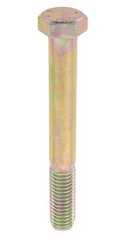 T71220 Hex Bolt, 1/2"-13 x 4" LG, Gd 8, Yellow Dichromate