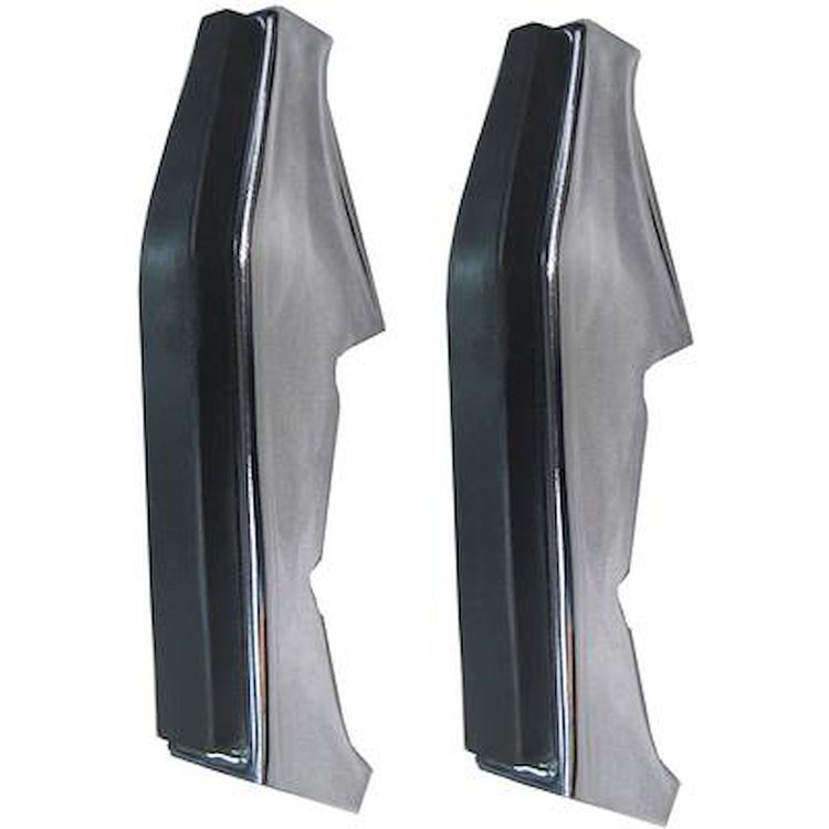 T71221 1973-80 Chevy, GMC Pickup, Blazer/Jimmy, Suburban; Front Bumper Guard Set; Chrome; with Rubber Impact Strip, Hardware