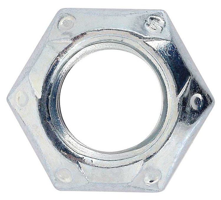 T71224 1/2"-13 Prevailing Torque Lock Nut, Cadmium Plated