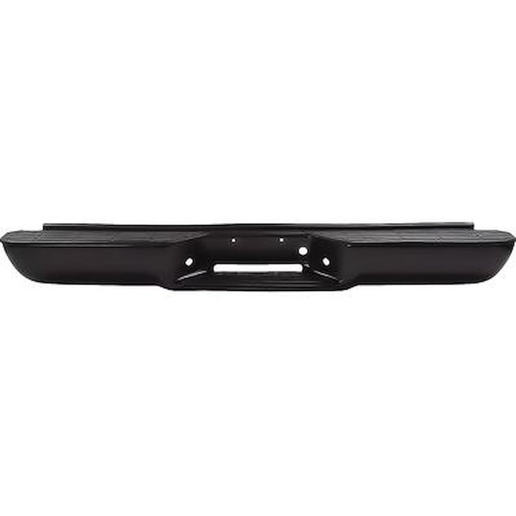 T71248 Rear Step Bumper; 1988-00 Chevrolet, GMC C/K GMT400 Fleetside Pickup; Without Impact Strips; Without Brackets; Black