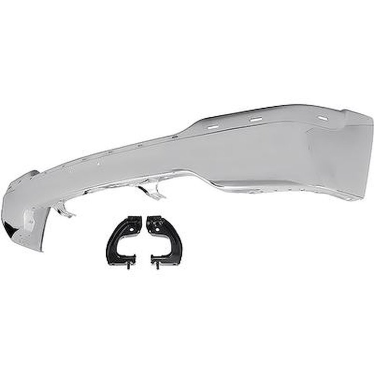 T71260 Front Bumper; 1999-02 GMC Sierra, Yukon, Yukon XL; Chrome; With Brackets; Without Air Holes