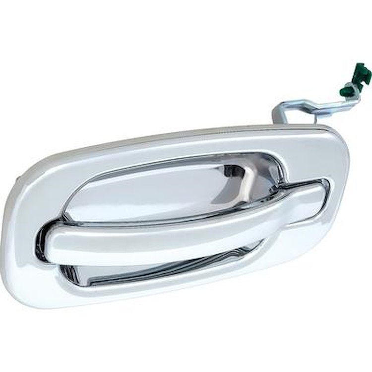 T76012 1999-07 Chevrolet, GMC Truck/SUV; Exterior Door Handle; All Chrome; Rear Side Door; Left