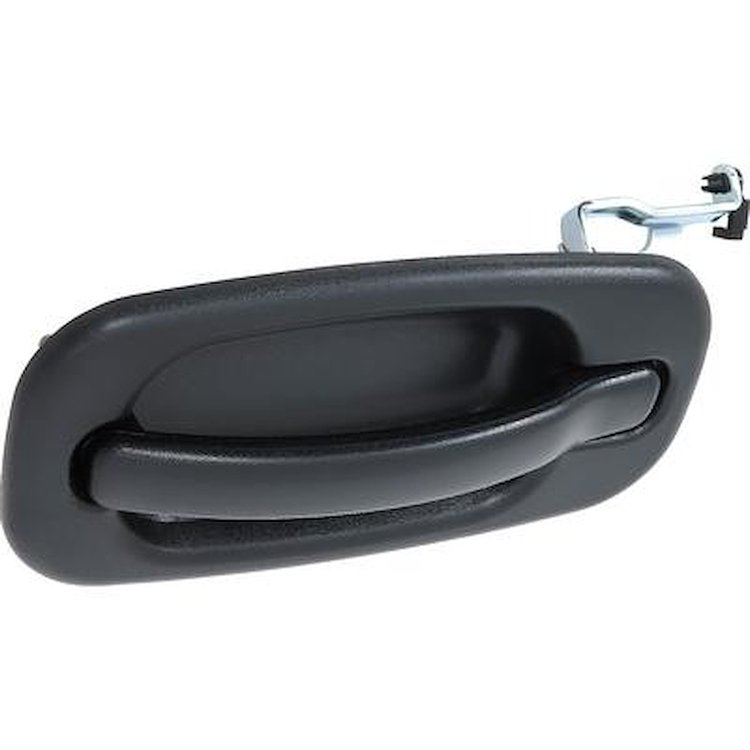 T76018 1999-07 Chevrolet, GMC Truck/SUV; Exterior Door Handle; Black Textured; Rear Side Door; Left