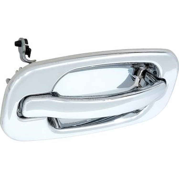 T76022 1999-07 Chevrolet, GMC Truck/SUV; Exterior Door Handle; Without Key Hole; All Chrome; Front; Right