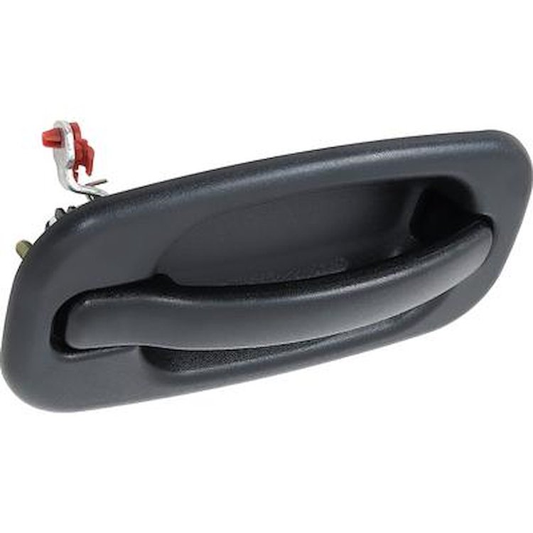 T76025 1999-07 Chevrolet, GMC Truck/SUV; Exterior Door Handle; Without Key Hole; Black Textured; Front; Right