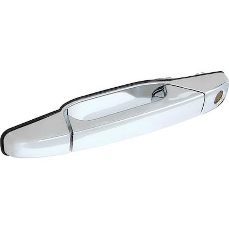 T76027 2007-13 Chevrolet, GMC Truck/SUV; Exterior Door Handle; With Key Hole; All Chrome; Front; Right