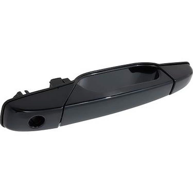 T76028 2007-13 Chevrolet, GMC Truck/SUV; Exterior Door Handle; With Key Hole; Black Smooth; Front; Left
