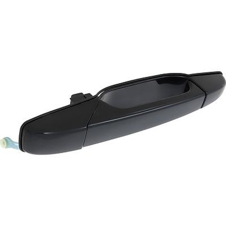 T76034 2007-13 Chevrolet, GMC Truck/SUV; Exterior Door Handle; Black Smooth; Rear Side Door; Left