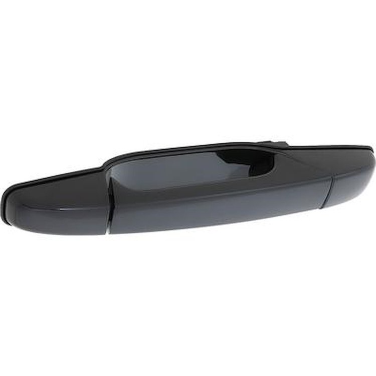 T76039 2007-13 Chevrolet, GMC Truck/SUV; Exterior Door Handle; Without Key Hole; Black Smooth; Front; Right