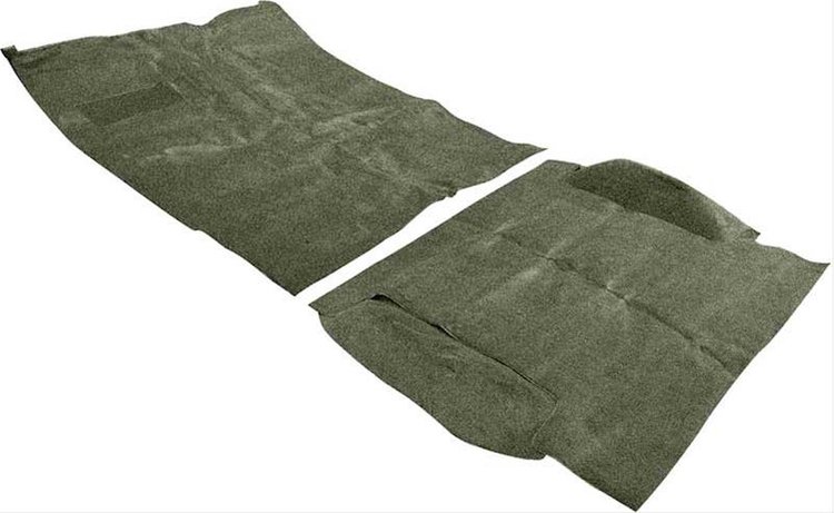 TB14114B4C 1969-72 Blazer/Jimmy w/out CTS w/ High Hump; Moss Green; Complete Molded Loop Carpet Set