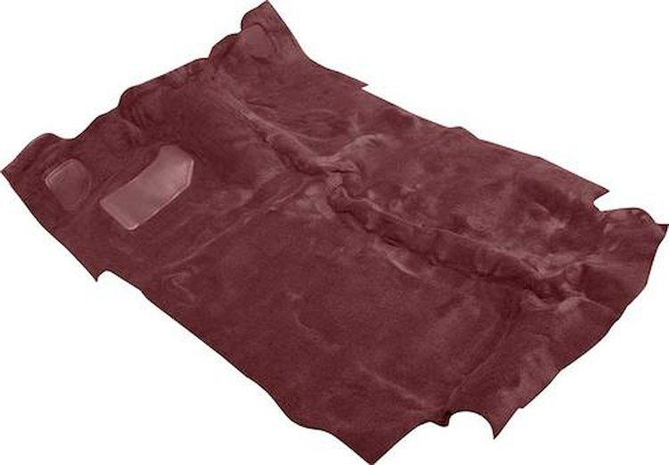 TC17175C6 1988-91 Chevy/GMC Crew Cab Pickup 2 WD / Column Shift Claret / Oxblood Molded Cut Pile Carpet Set