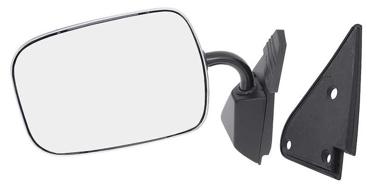 TC3819 1988-02 Chevy, GMC Pickup, Blazer, Tahoe, Suburban; Outer Door Mirror; Chrome; LH Driver Side