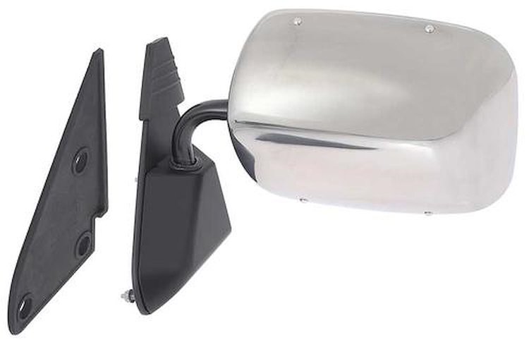 TC3821 1988-02 Chevy, GMC Pickup, Blazer, Tahoe. Suburban; Outer Door Mirror; Stainless Steel; LH