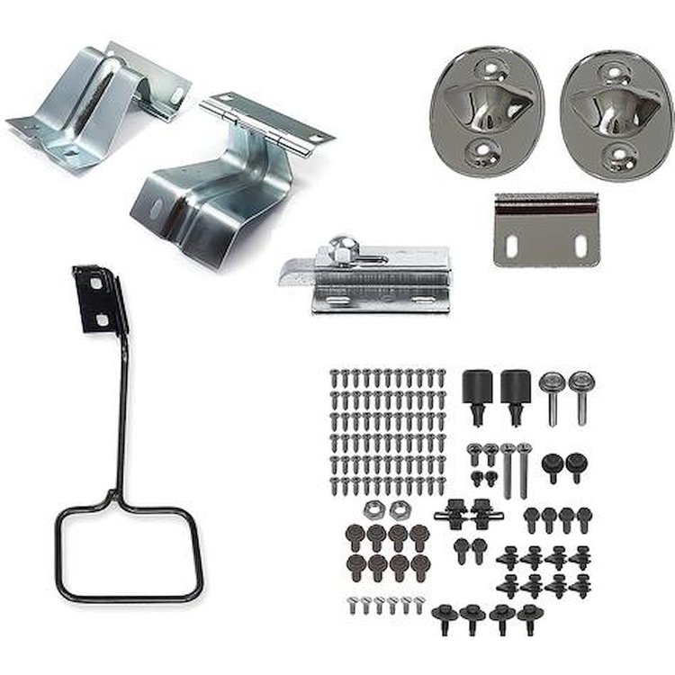 TDK4 1968 Mustang Fastback Trap Door Hardware Component Kit