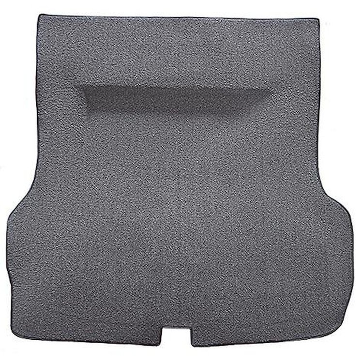 TF118833 1955-57 Bel Air, Two-Ten; 2 or 4 Door Hardtop, Sedan; Molded Trunk Area Carpet w/o Spare Tire Cutout; Cutpile; Graphite
