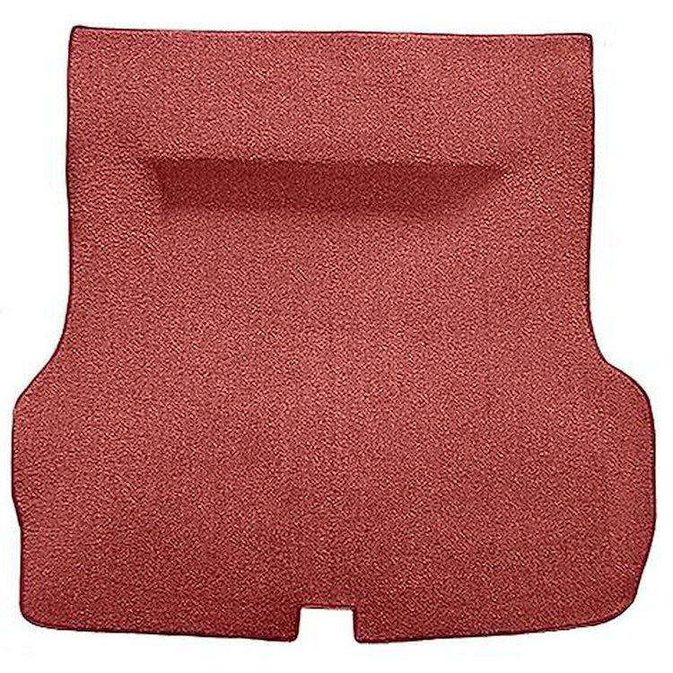 TF118902 1955-57 Bel Air, Two-Ten; 2 or 4 Door Hardtop, Sedan; Molded Trunk Carpet w/o Spare Tire Cutout; Loop; Red
