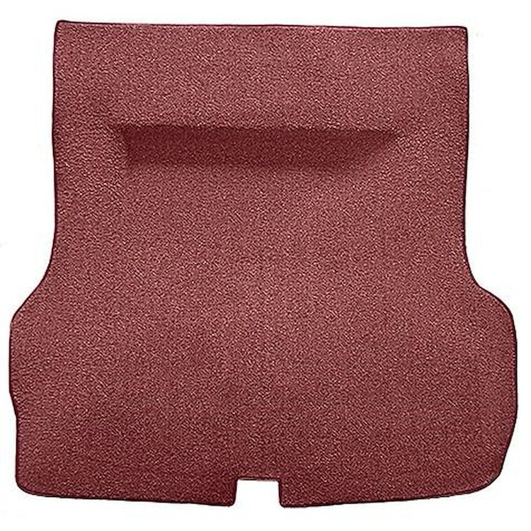 TF118915 1955-57 Bel Air, Two-Ten; 2 or 4 Door Hardtop, Sedan; Molded Trunk Carpet w/o Spare Tire Cutout; Loop; Maroon