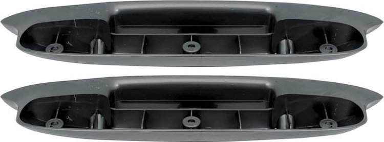 TF125075 Arm Rest Bases; 1957 Chevy Bel Air, 150, 210; 2 & 4 Door; Hardtop, Sedan; Black; RH & LH; Pair