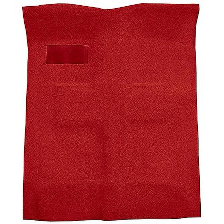 TF218377 1955-57 Bel Air, Two-Ten, One-Fifty; 2 or 4 Door Sedan, Wagon; Cut & Sewn Carpet Kit; Mass Backing; Cutpile; Flame Red