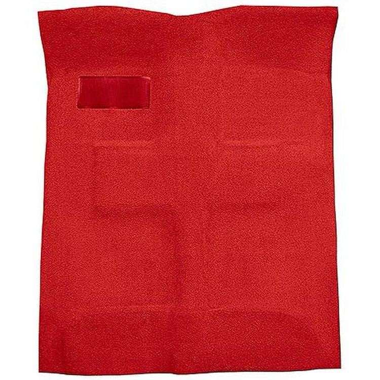 TF218391 1955-57 Bel Air, Two-Ten, One-Fifty; 2 or 4 Door Sedan, Wagon; Cut & Sewn Carpet Kit; Mass Backing; Cutpile; Torch Red