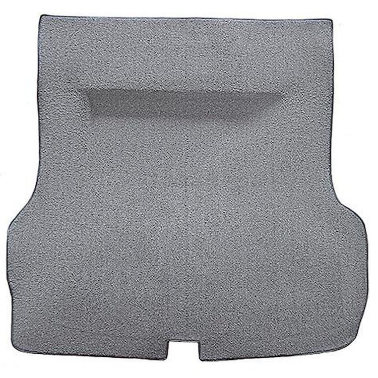 TF218847 1955-57 Bel Air/Two-Ten; 2/4 Door Hardtop/Molded Trunk Area Carpet w/o Spare Tire Cutout; Mass Back; Cutpile; Dark Gray