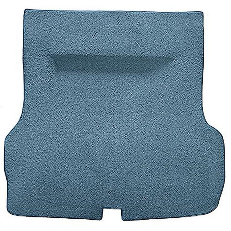 TF218904 1955-57 Bel Air, Two-Ten; 2/4 Door Hardtop, Molded Trunk Carpet w/o Spare Tire Cutout; Mass Back; Loop; Bright Blue