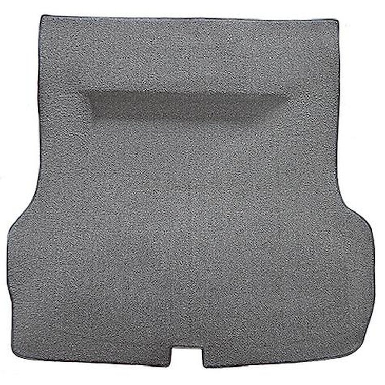 TF218935 1955-57 Bel Air, Two-Ten; 2/4 Door Hardtop, Molded Trunk Carpet w/o Spare Tire Cutout; Mass Back; Loop; Gunmetal Gray